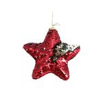 HEART OF THE HOME Décoration pour sapin de Noël en sequin Etoile. Coloris disponibles : Jaune, Rouge