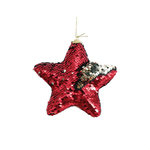 HEART OF THE HOME Décoration pour sapin de Noël en sequin Etoile. Coloris disponibles : Rouge, Jaune