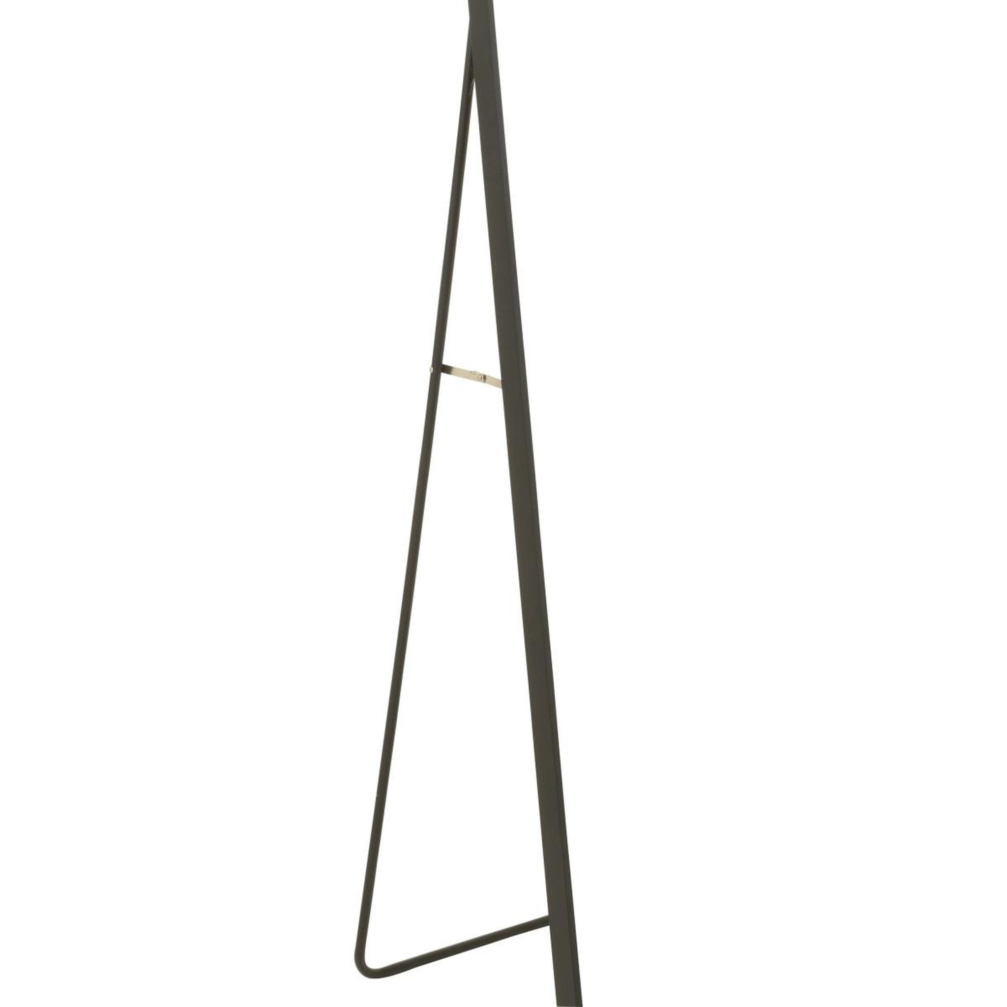 Voir la diapositive 3 : J-LINE Miroir sur Pied Arrondi  Lazaro  150cm Noir