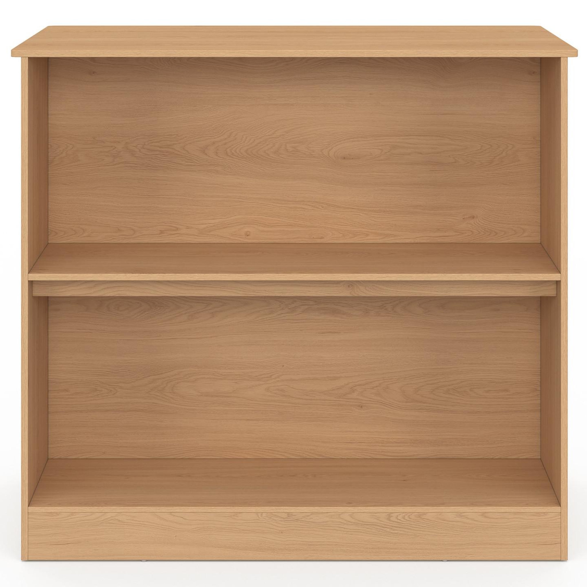 Voir la diapositive 3 : ID MARKET Table de bar îlot JULIETTE effet lattes tasseau de bois coloris chêne