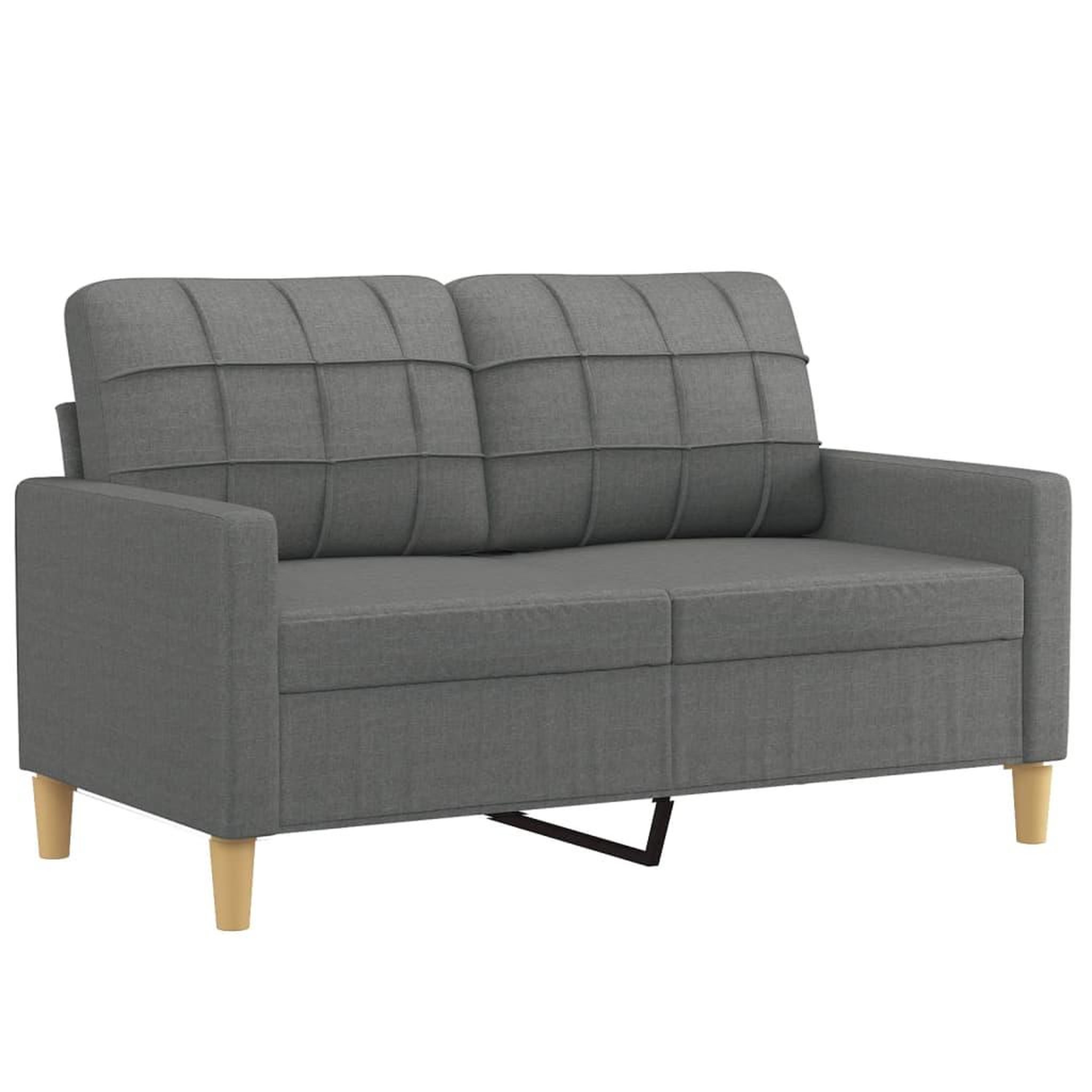 Voir la diapositive 3 : VIDAXL Ensemble de canapes 3 pcs coussins gris fonce tissu