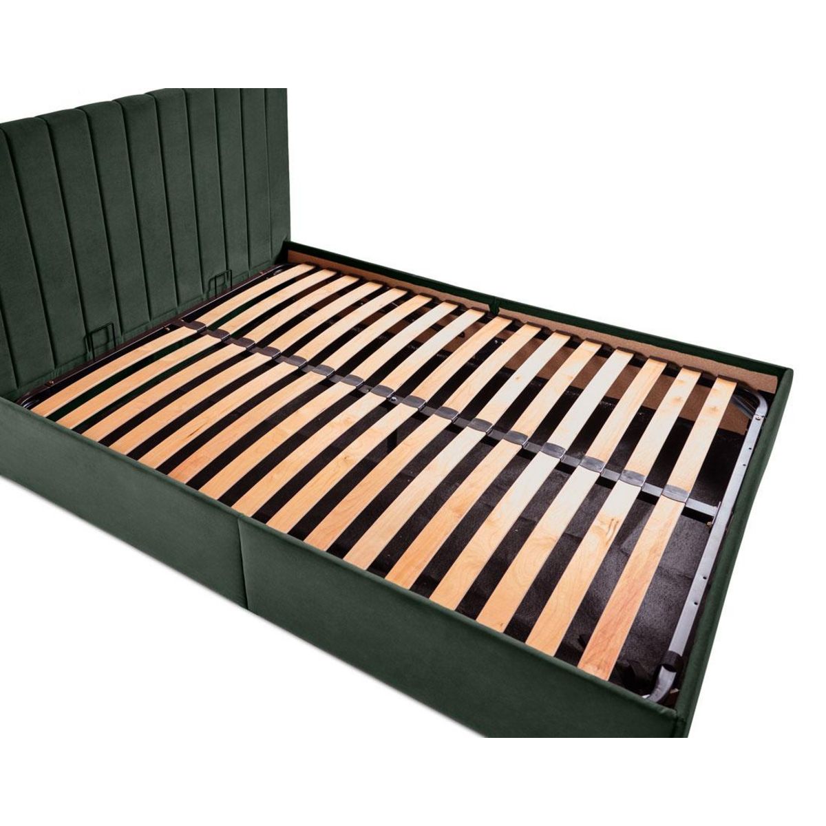 BEST MOBILIER Klimt - lit coffre - 140x190 - en velours - sommier inclus