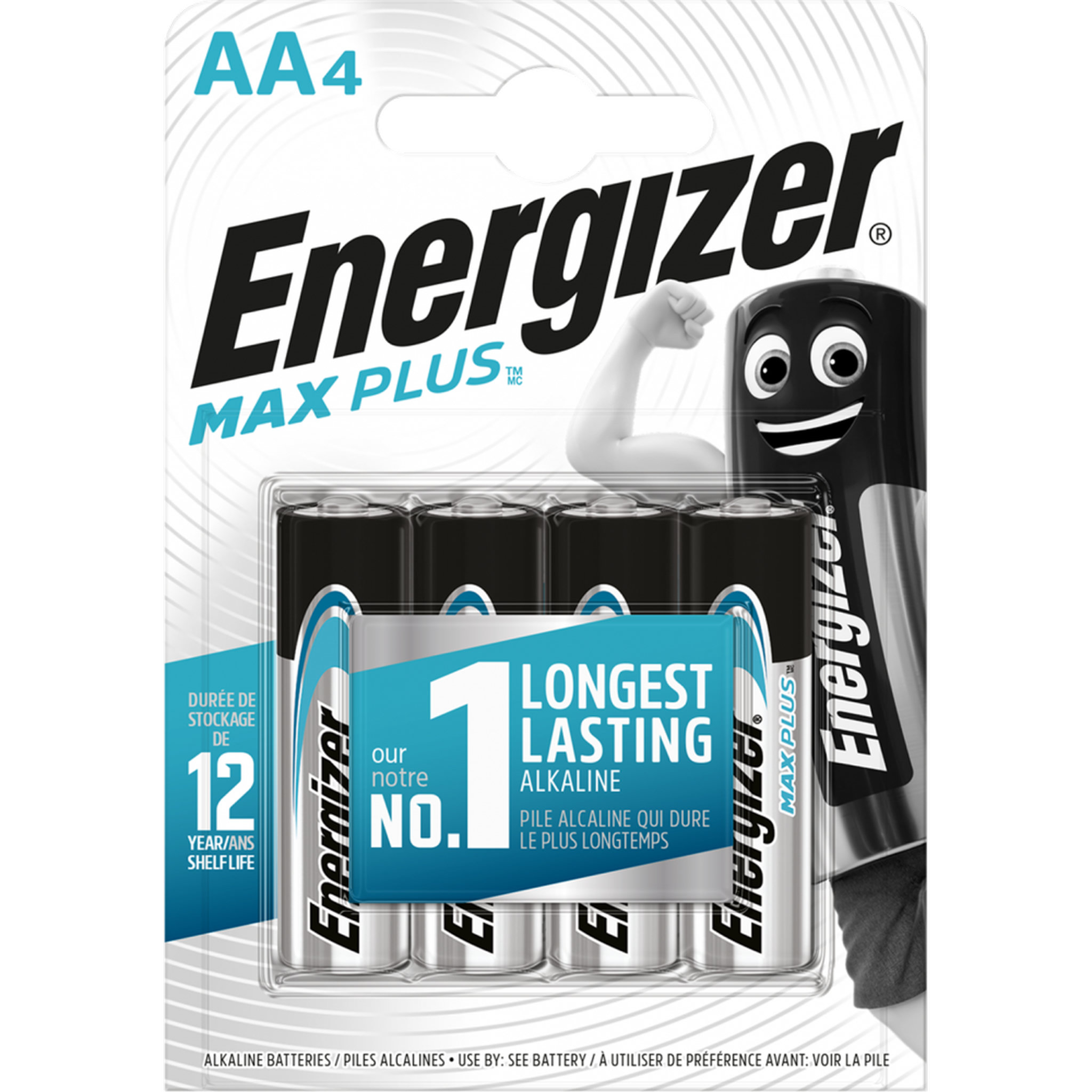 Energizer Lot de 4 piles alcaline lr6 aa, 1.5 V, ENERGIZER