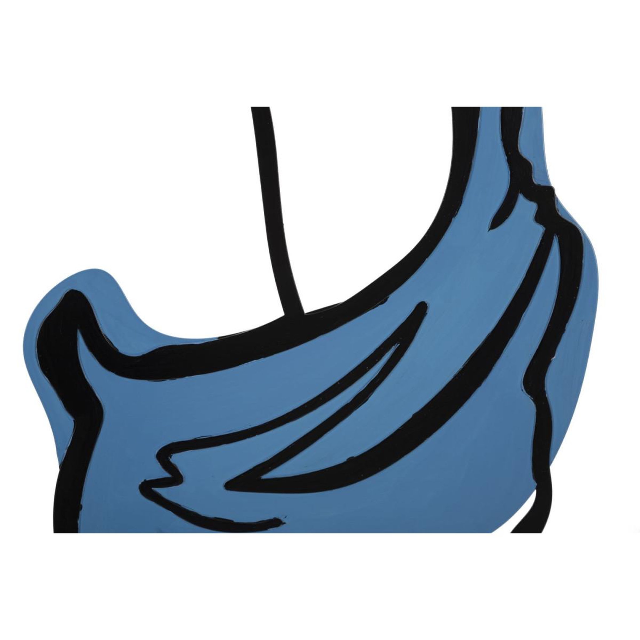 Voir la diapositive 4 : Paris Prix Décoration murale encadrée en métal  afef  80cm noir & bleu