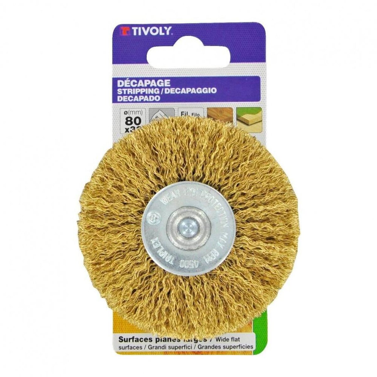 TIVOLY Brosse circulaire perceuse pour metal TIVOLY, Diam.80 mm