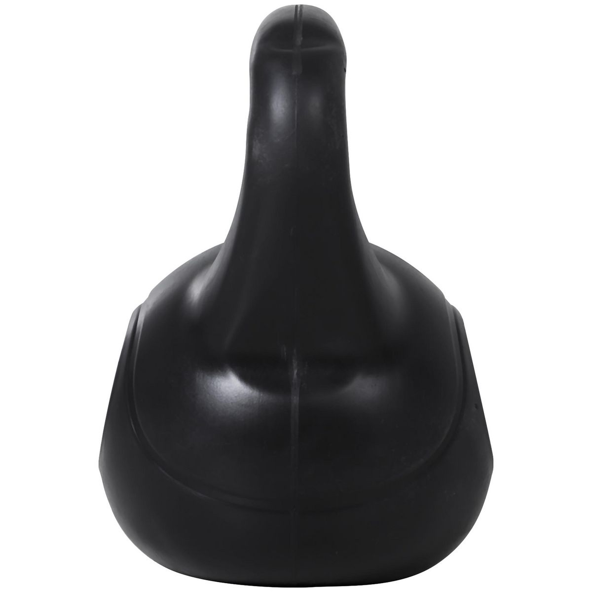 HOMCOM Kettlebell 10 Kg - haltère boule - poignée ergonomique - PVC noir