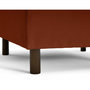 Voir la diapositive 3 : LISA DESIGN Jake - pouf en velours côtelé - pieds bois foncé