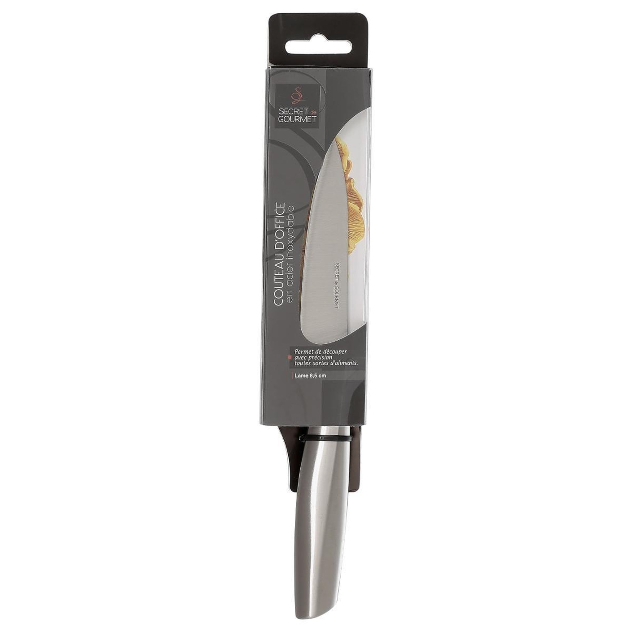 Voir la diapositive 4 : FIVE Couteau de découpe  inox forgé  21cm gris