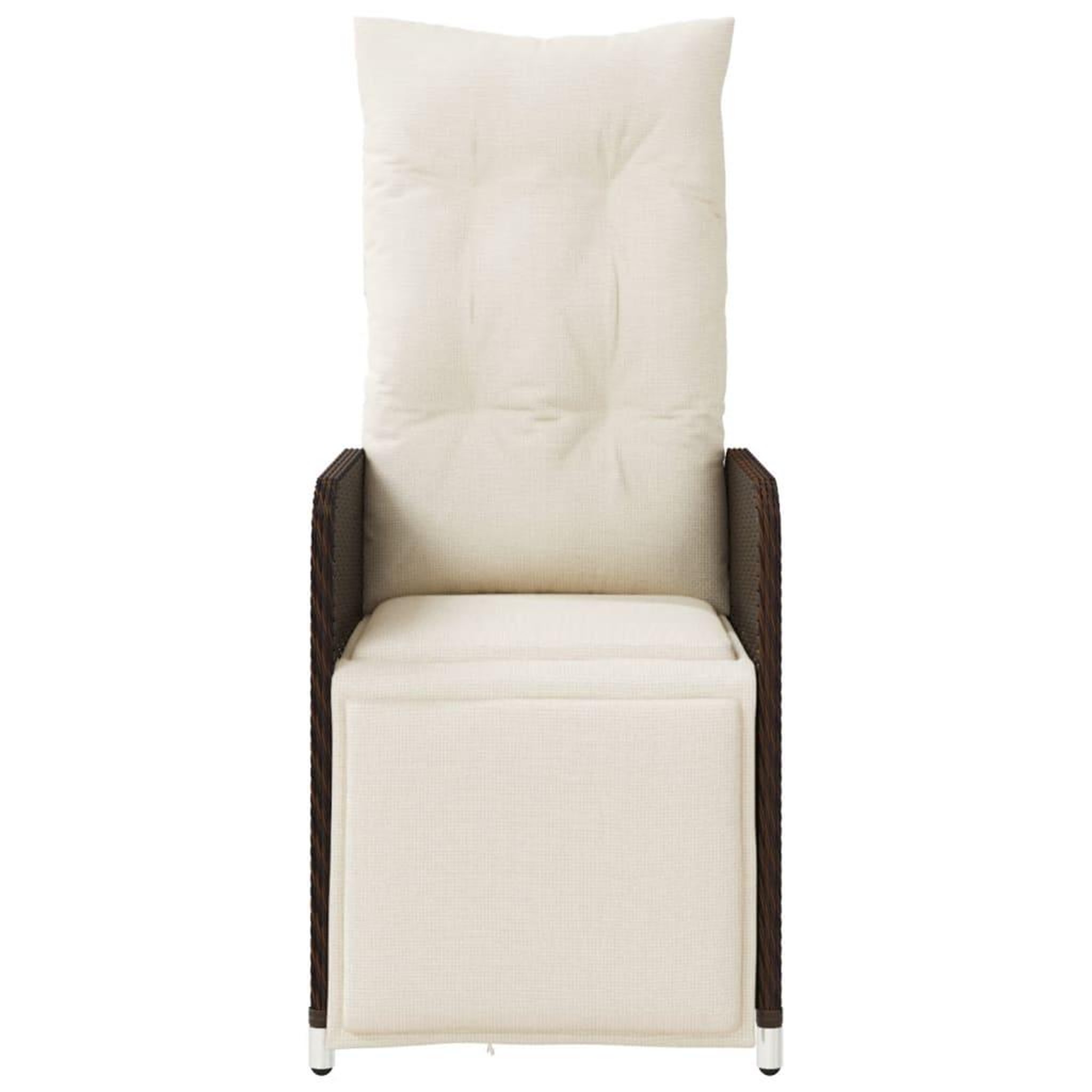 Voir la diapositive 5 : VIDAXL Chaises de jardin inclinables lot de 2 et table resine tressee