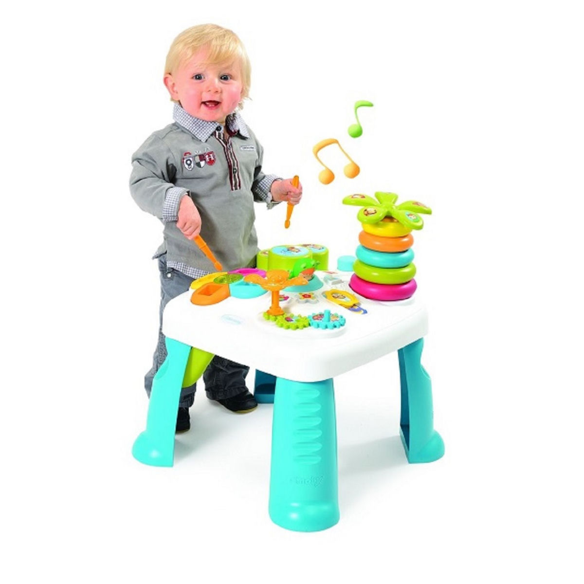 SMOBY Table d'activités bleu - Dès 12 mois