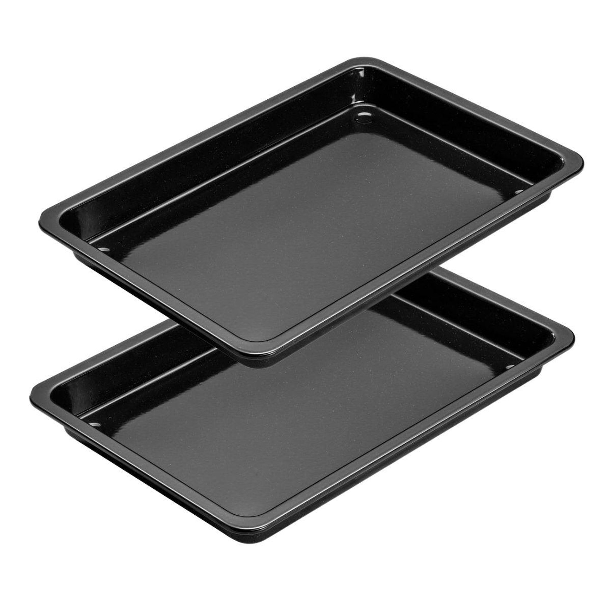 DR.OETKER Lot de 2 plats de cuisson pizza au four 42 x 29 cm dr. Oetker back-idee kreativ