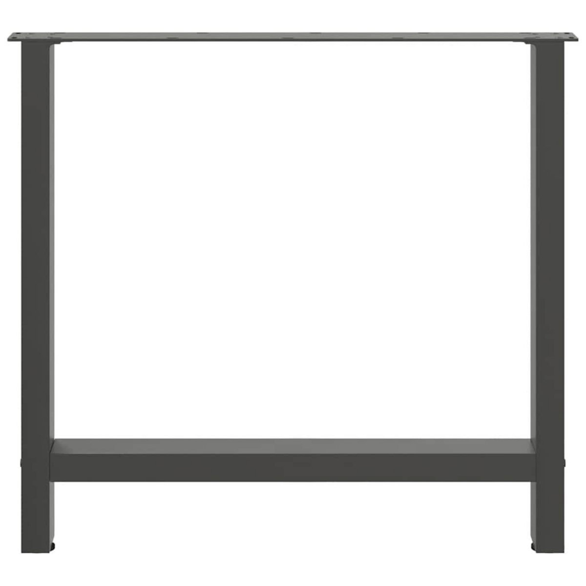 VIDAXL Pieds de table basse anthracite 2 pcs 80x(72-73) cm acier