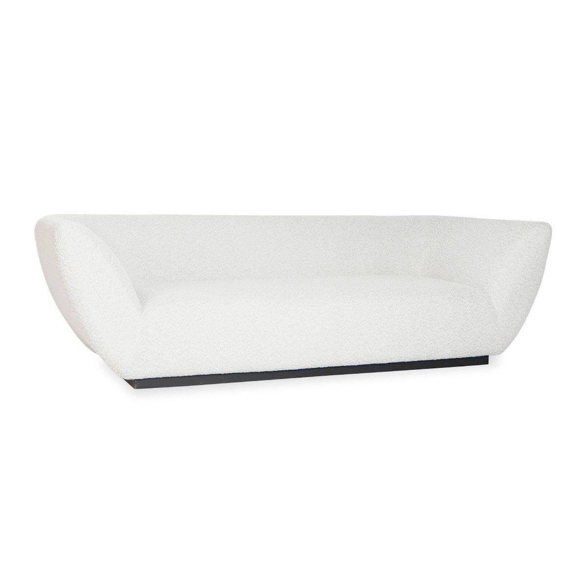 Paris Prix Canapé Bouclette 3 Places  Estelle  240cm Crème