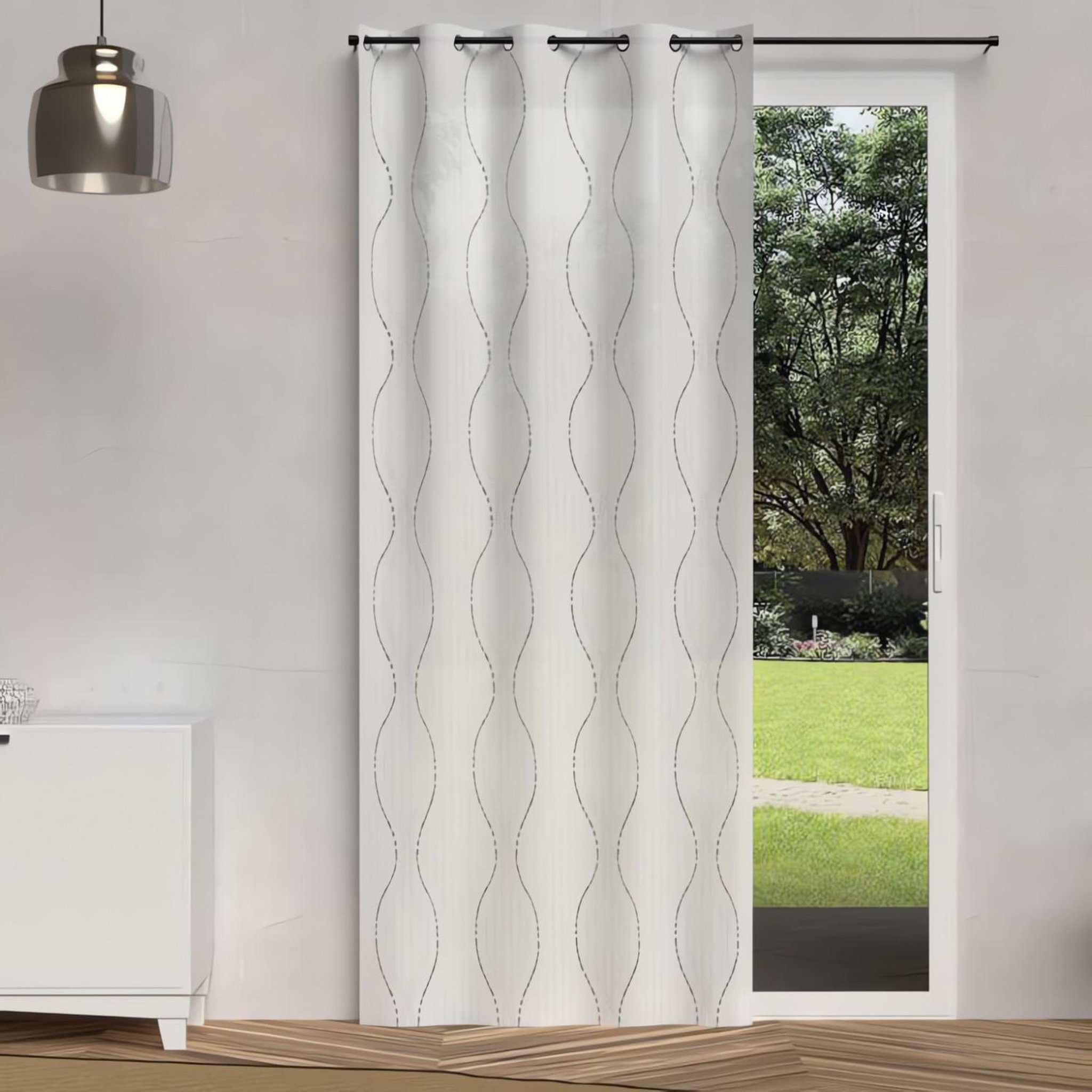 Voir la diapositive 1 : SOLEIL D'OCRE Voile à oeillets 135x250 cm PERLE, par Soleil d'ocre