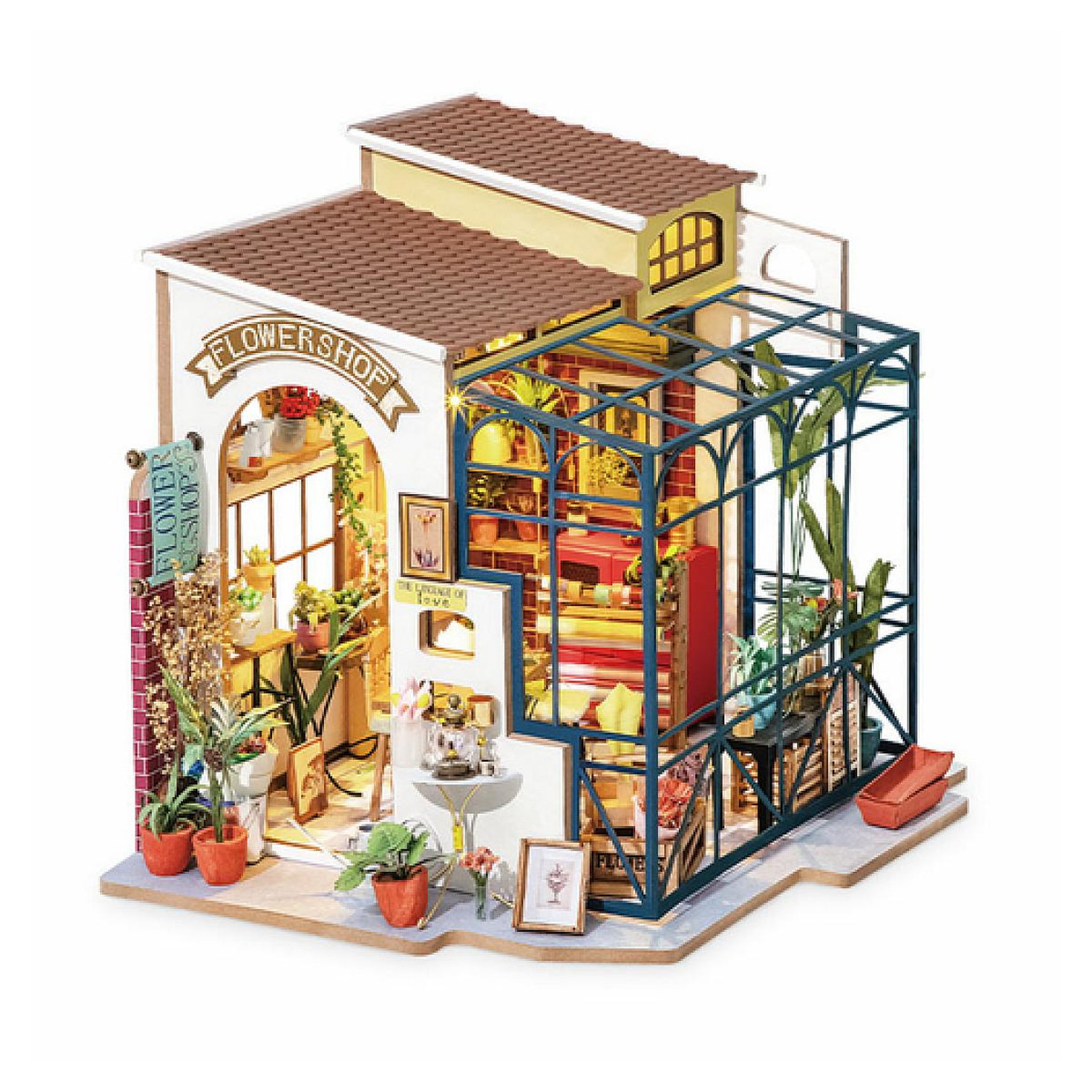 Voir la diapositive 4 : ROBOTIME Maquette Emily's Flower Shop