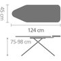 Voir la diapositive 5 : BRABANTIA Table à repasser 124*45cm avec repose fer