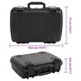 Voir la diapositive 6 : VIDAXL Valise de vol portable Noir 50,5x37x14,5 cm PP