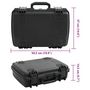 Voir la diapositive 6 : VIDAXL Valise de vol portable Noir 50,5x37x14,5 cm PP