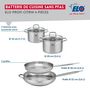 Voir la diapositive 2 : ELO Ensemble de 2 Poêles de cuisson 28 et 32 cm et 2 faitouts 16 et 20 cm Elo Profi Citrin