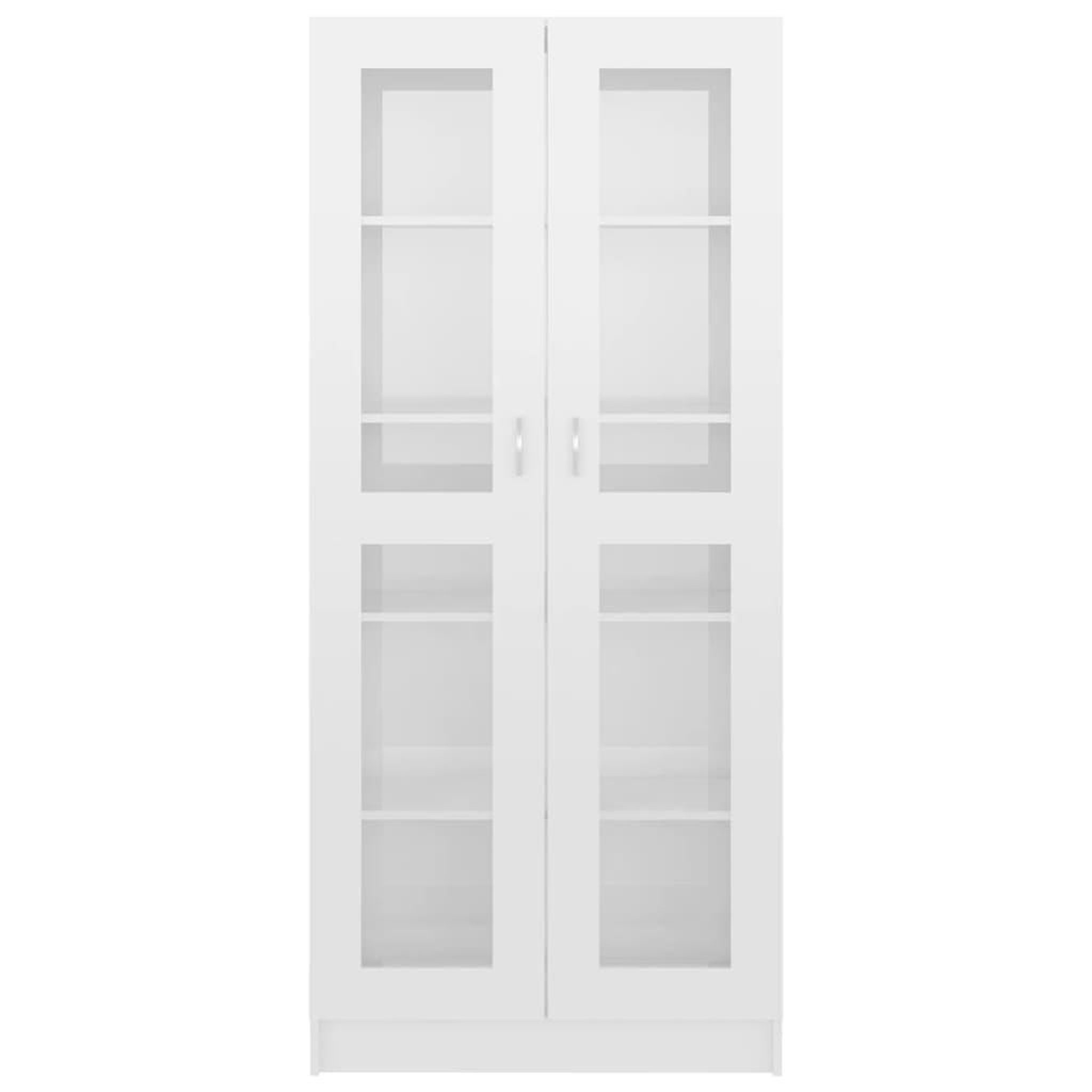 Voir la diapositive 5 : VIDAXL Armoire a vitrine Blanc brillant Bois d'ingenierie