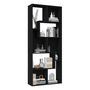 Voir la diapositive 4 : VIDAXL Bibliotheque Noir 67x24x161 cm Bois d'ingenierie