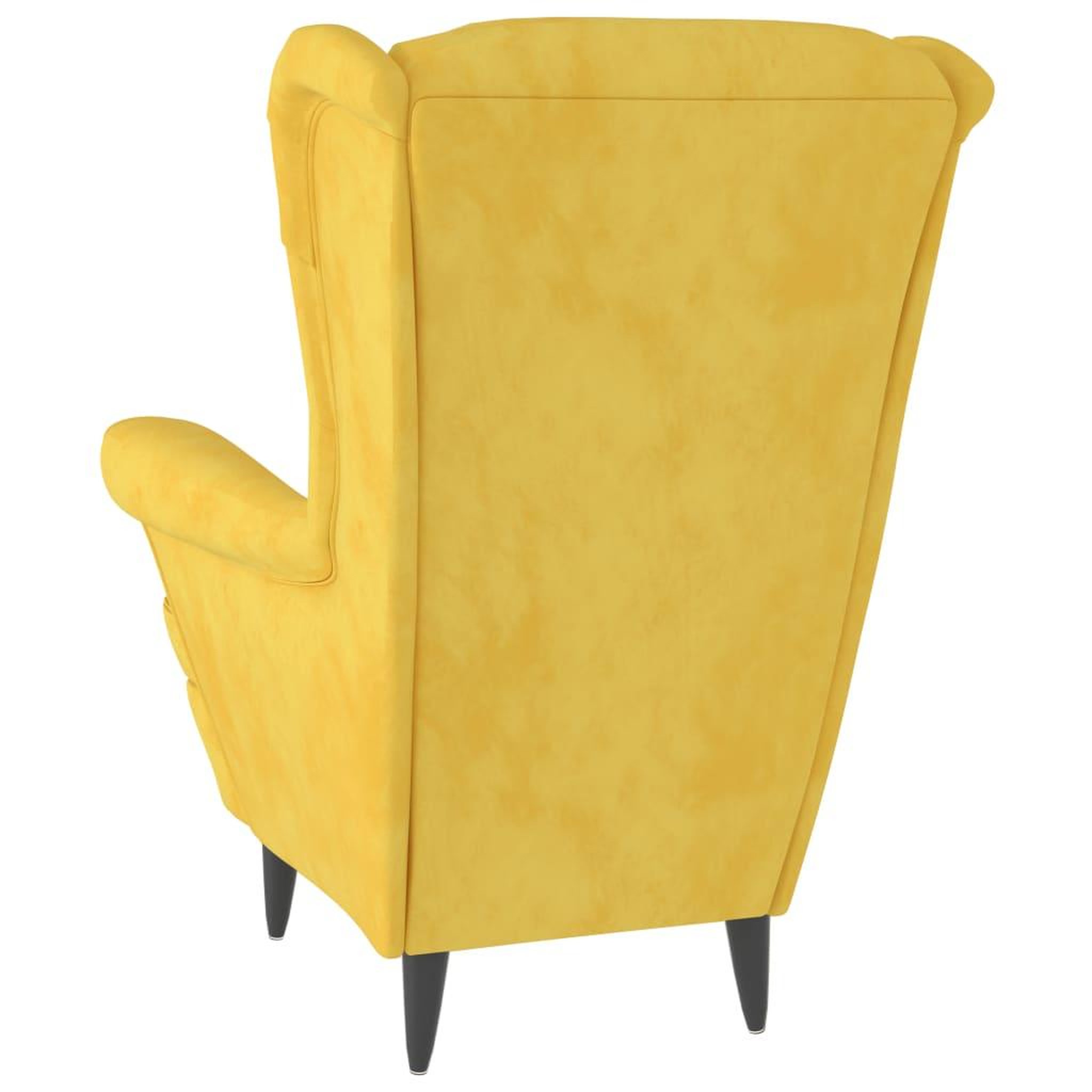 Voir la diapositive 5 : VIDAXL Fauteuil jaune moutarde velours