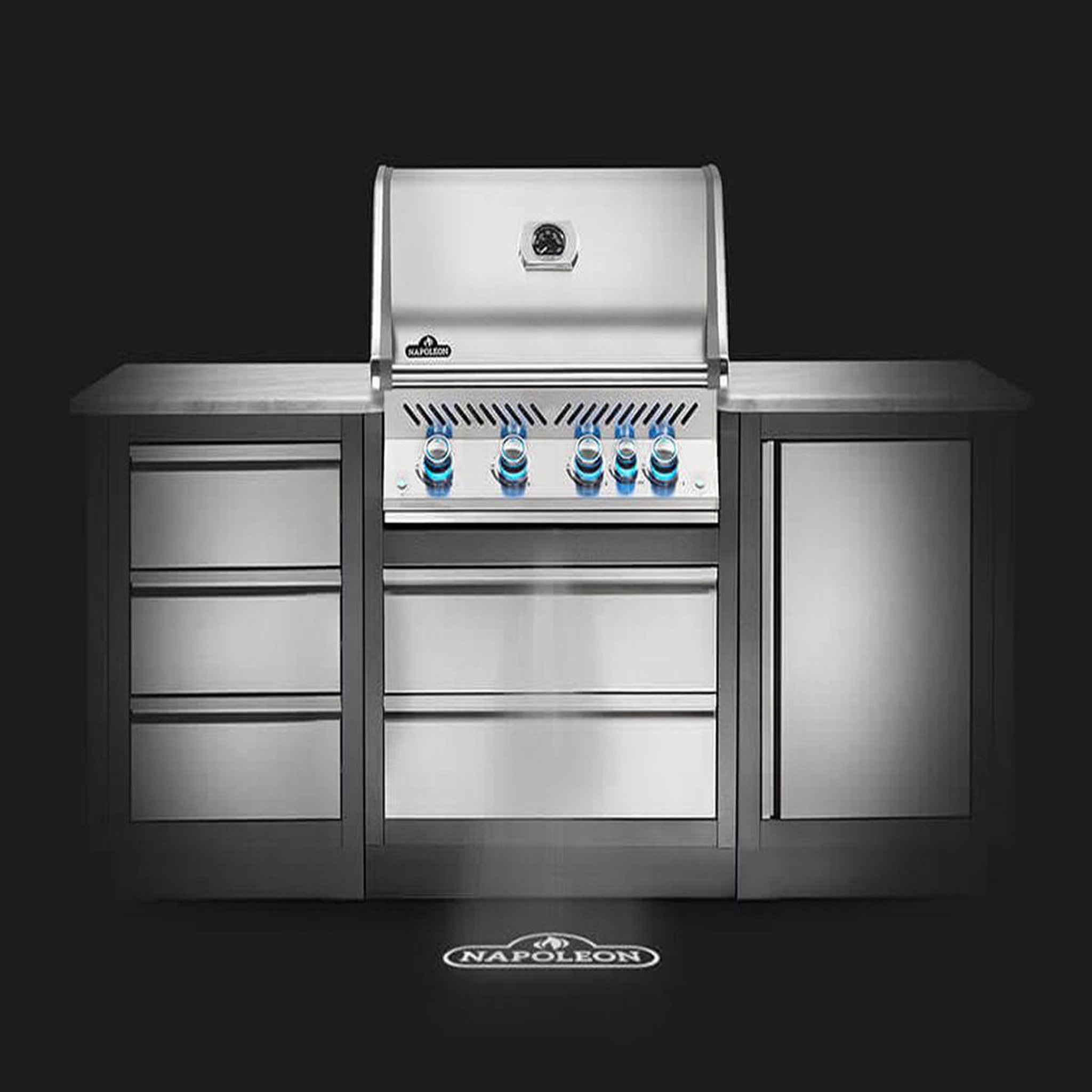 Voir la diapositive 5 : NAPOLEON Barbecue à gaz encastrable Prestige Pro 500 - Napoleon