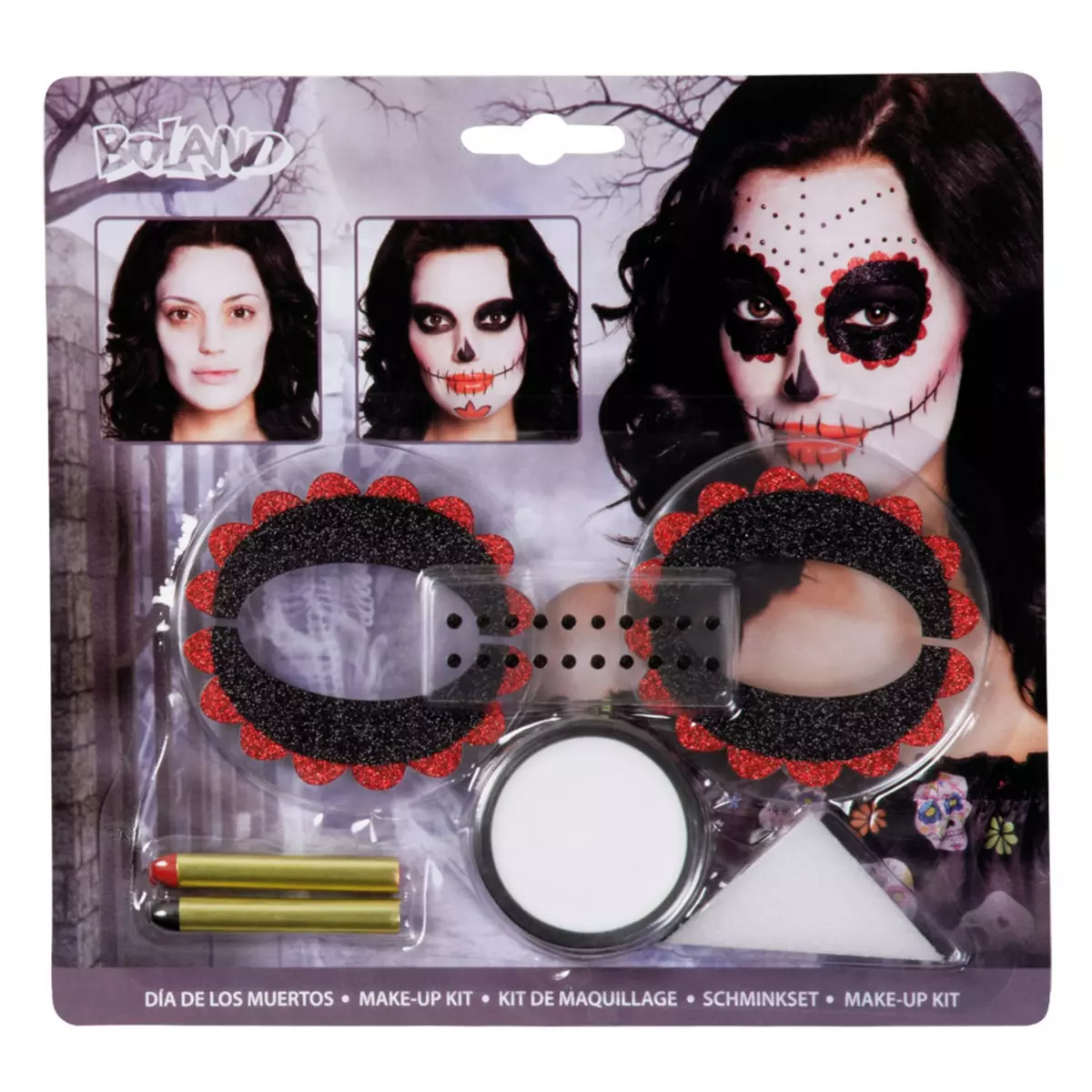 Boland Kit De Maquillage Dia De Los Muertos - Halloween