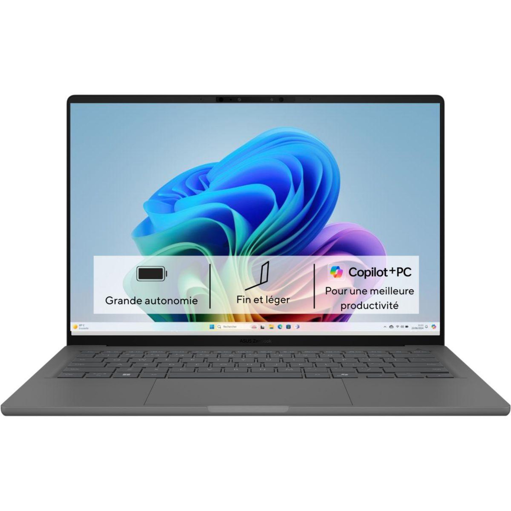 ASUS Ordinateur portable zenbook ux3407qa-qd437w 14  oled snapdragon x plus 32 go ram ssd 1 to