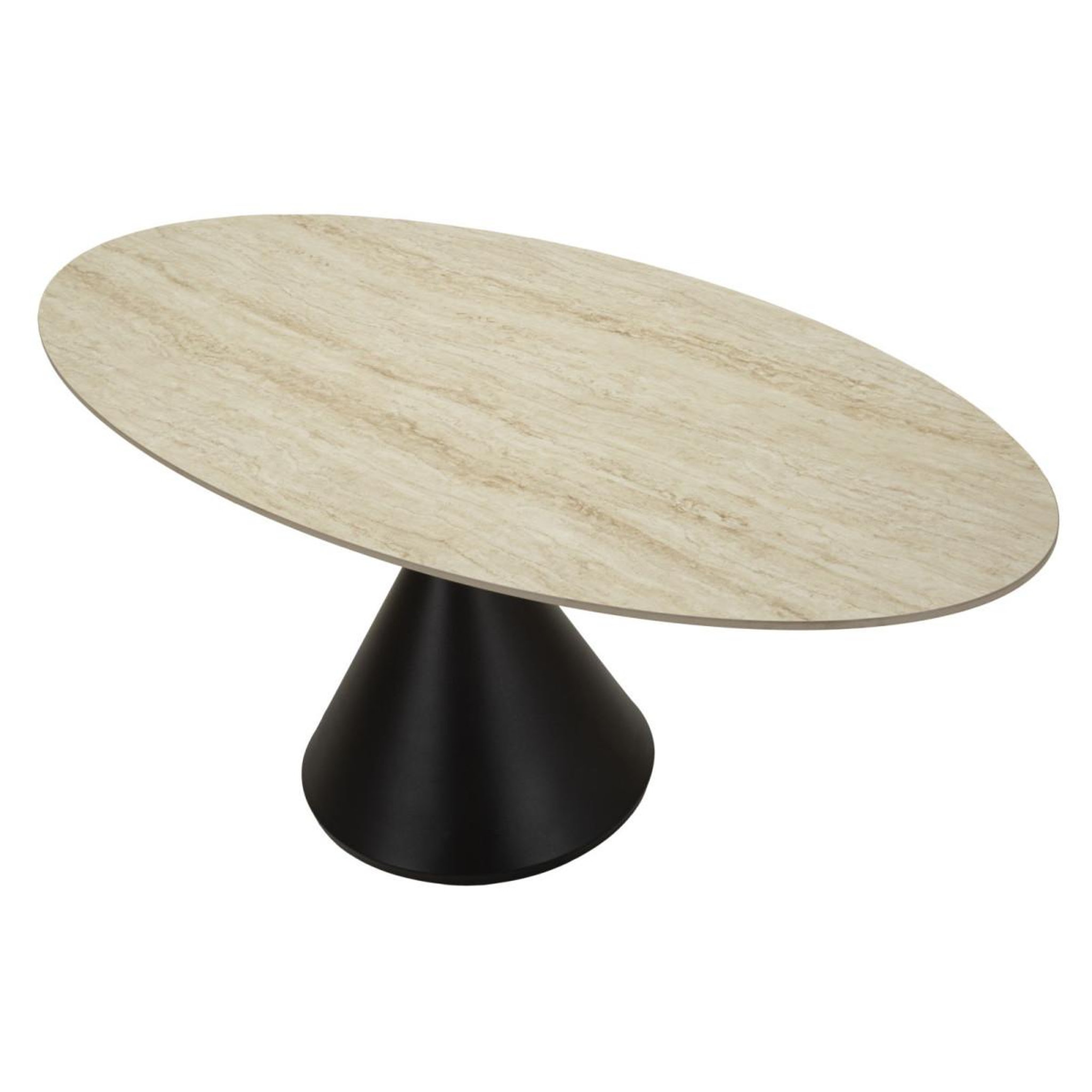 Voir la diapositive 4 : Paris Prix Table de repas ovale  space  180cm noir