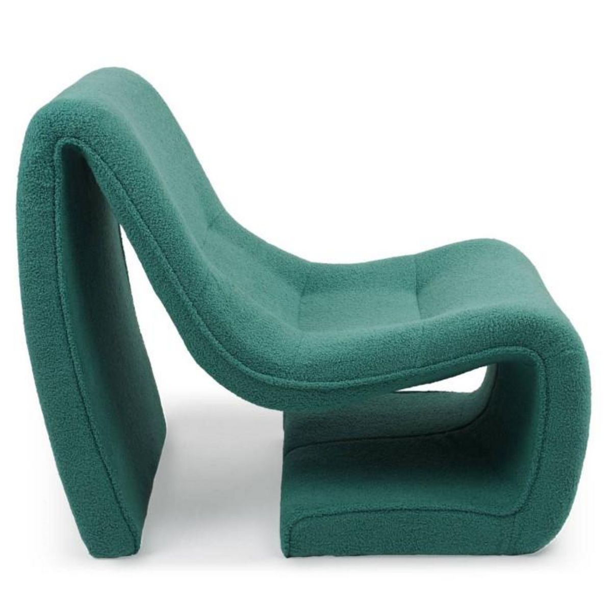 Paris Prix Fauteuil Design Bouclette  Fritz  93cm Vert
