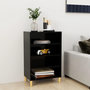Voir la diapositive 1 : VIDAXL Buffet noir 57x35x90 cm bois d'ingenierie
