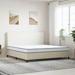 VIDAXL Matelas en mousse a memoire de forme 200 x 180 x 17 cm doux