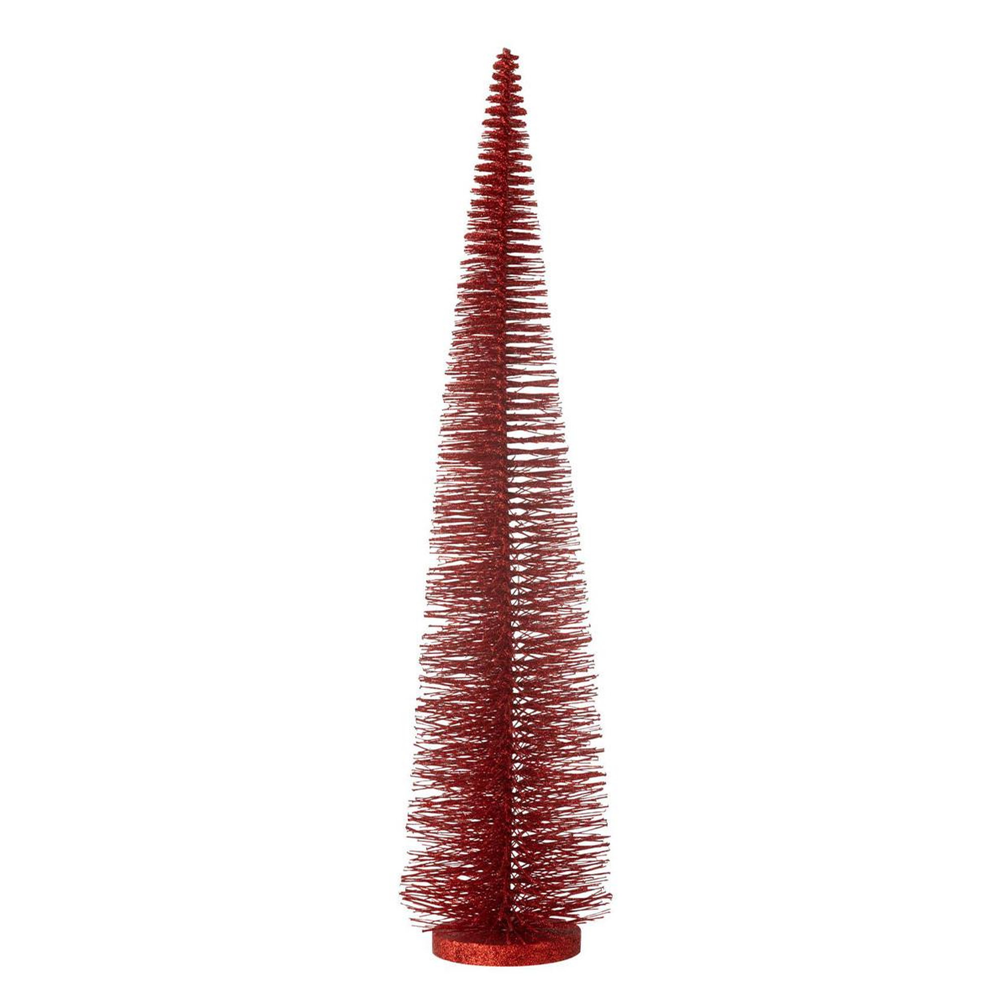 J-LINE Sapin de noël déco pailleté  josh  61cm rouge