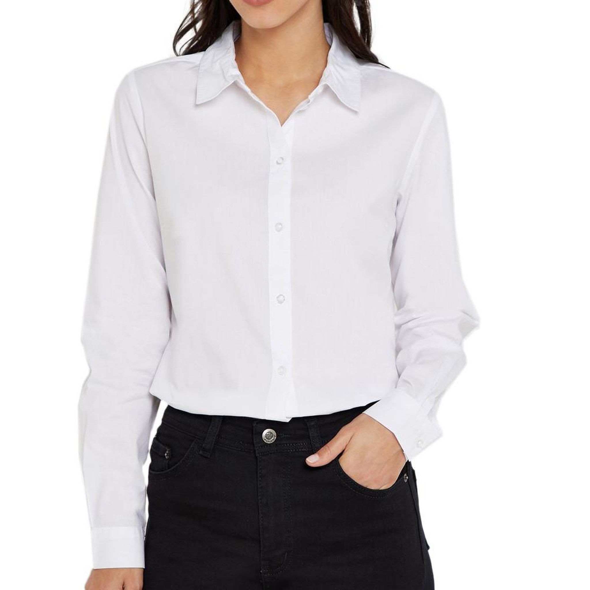 JACQUELINE DE YONG Chemise Blanche Femme JDY Mio. Coloris disponibles : Blanc