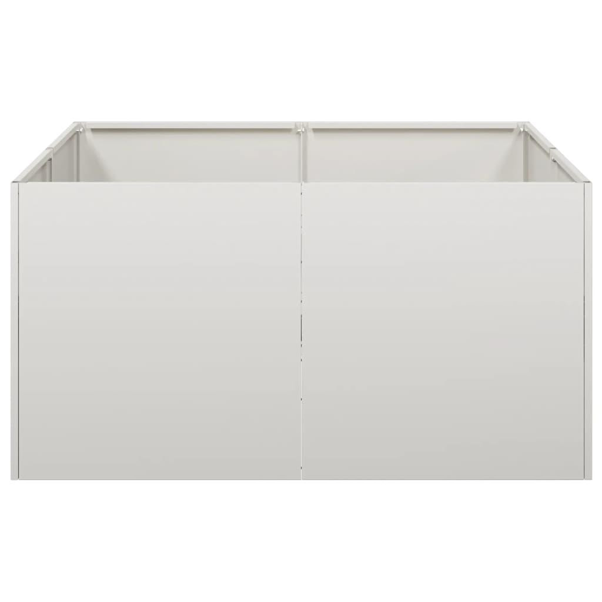Voir la diapositive 4 : VIDAXL Jardiniere 80x80x40 cm acier inoxydable