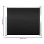 Voir la diapositive 6 : VIDAXL Auvent lateral retractable 120 x 300 cm Noir