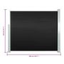 Voir la diapositive 6 : VIDAXL Auvent lateral retractable 120 x 300 cm Noir