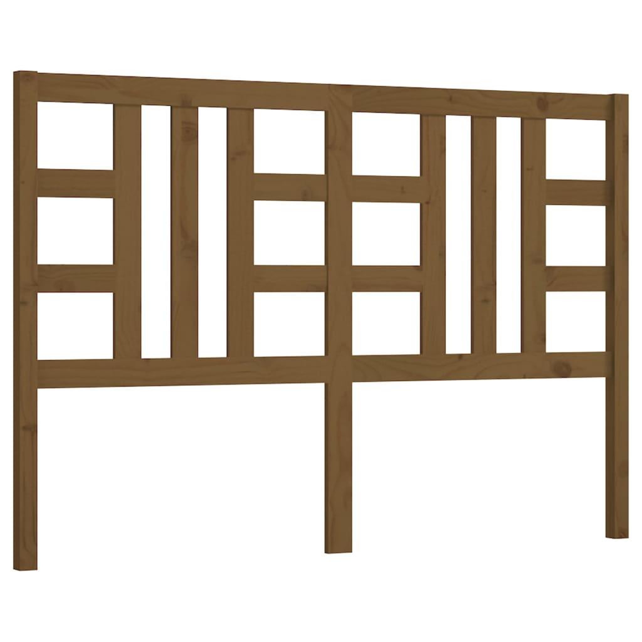 Voir la diapositive 2 : VIDAXL Tete de lit Marron miel 146x4x100 cm Bois massif de pin