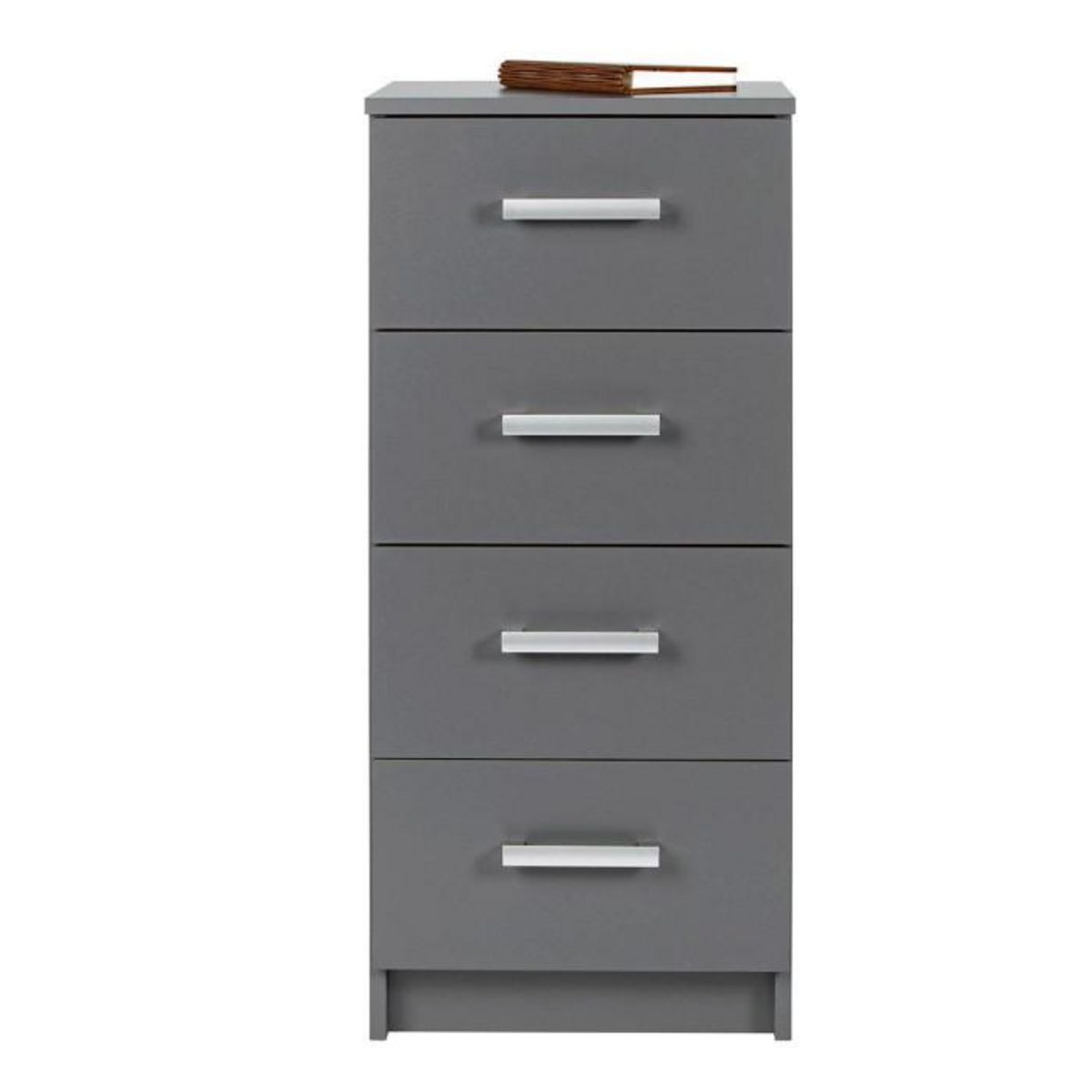 Paris Prix Commode 4 Tiroirs Design  Azio  91cm Gris