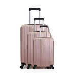 HERO HERO - Set de 3 Valises ATLANTA 75 cm 4 Roues. Coloris disponibles : Beige, Noir, Gris, Rose, Bleu