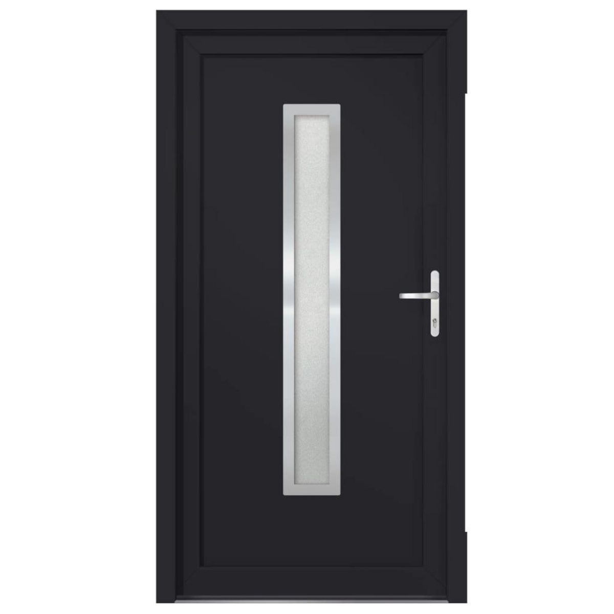 VIDAXL Porte d'entree anthracite 108x208 cm PVC