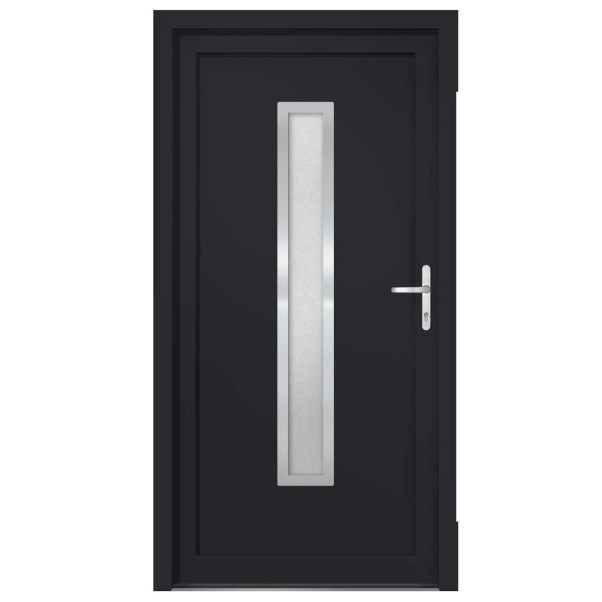 VIDAXL Porte d'entree anthracite 108x208 cm PVC