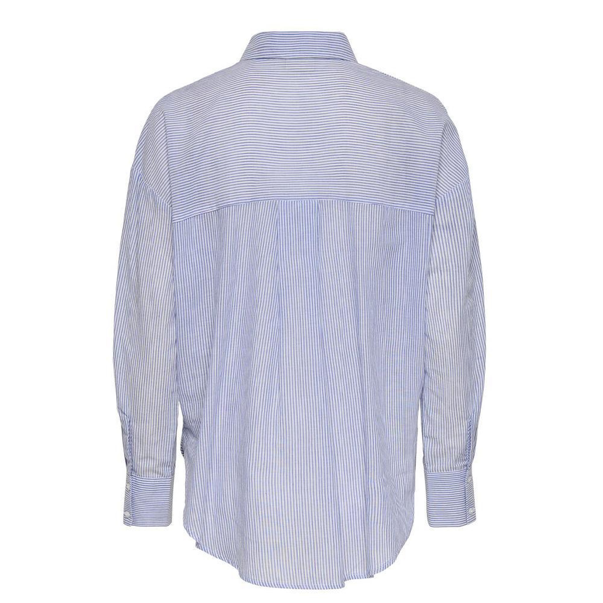 Voir la diapositive 2 : JACQUELINE DE YONG Chemise Bleu/Blanc Femme JDY Paige