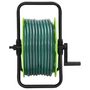 Voir la diapositive 2 : VIDAXL Enrouleur de tuyau vert sur pied avec tuyau de 50 m PVC