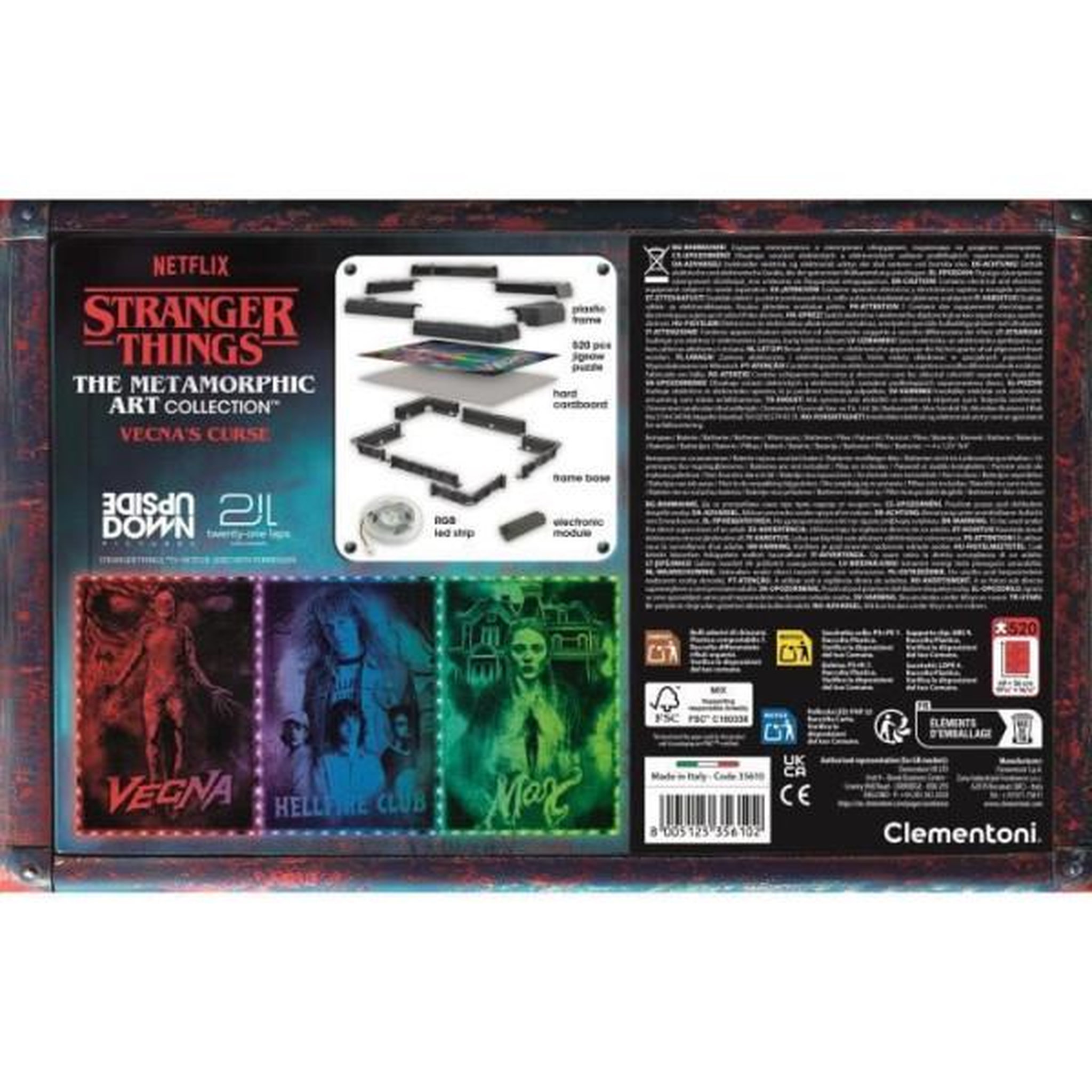 Voir la diapositive 4 : CLEMENTONI CLEMENTONI - The Morphing Collection - Stranger Things - Cadre lumineux V2