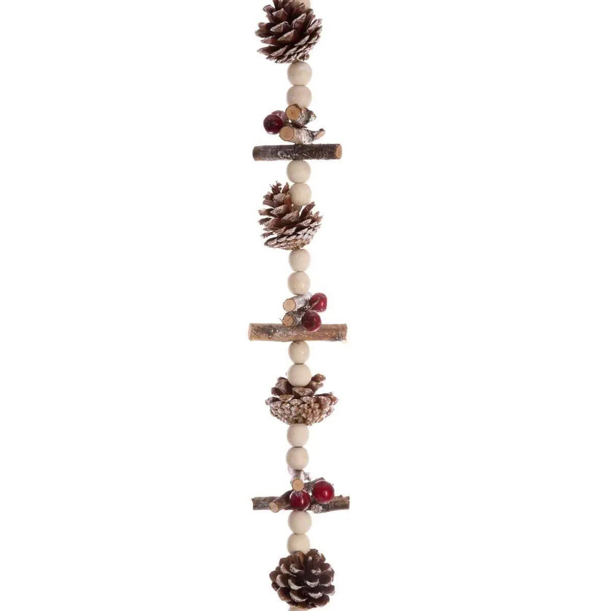 Voir la diapositive 2 : ATMOSPHERA Guirlande de noël rondin   soir  150cm naturel