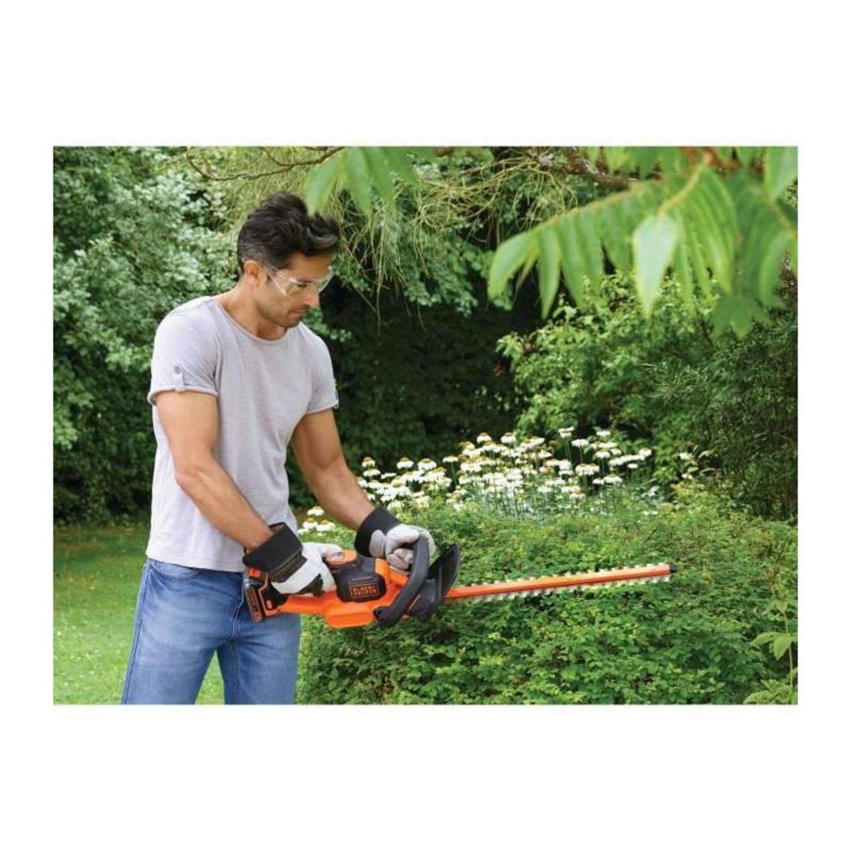 Black et Decker BLACK+DECKER Taille-Haie Sans Fil Lithium 18V Powercommand 2 Ah 50 cm GTC18502PC-QW
