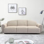 Voir la diapositive 5 : Paris Prix Canapé Convertible 3 Places en Tissu  Buddy  234cm Beige