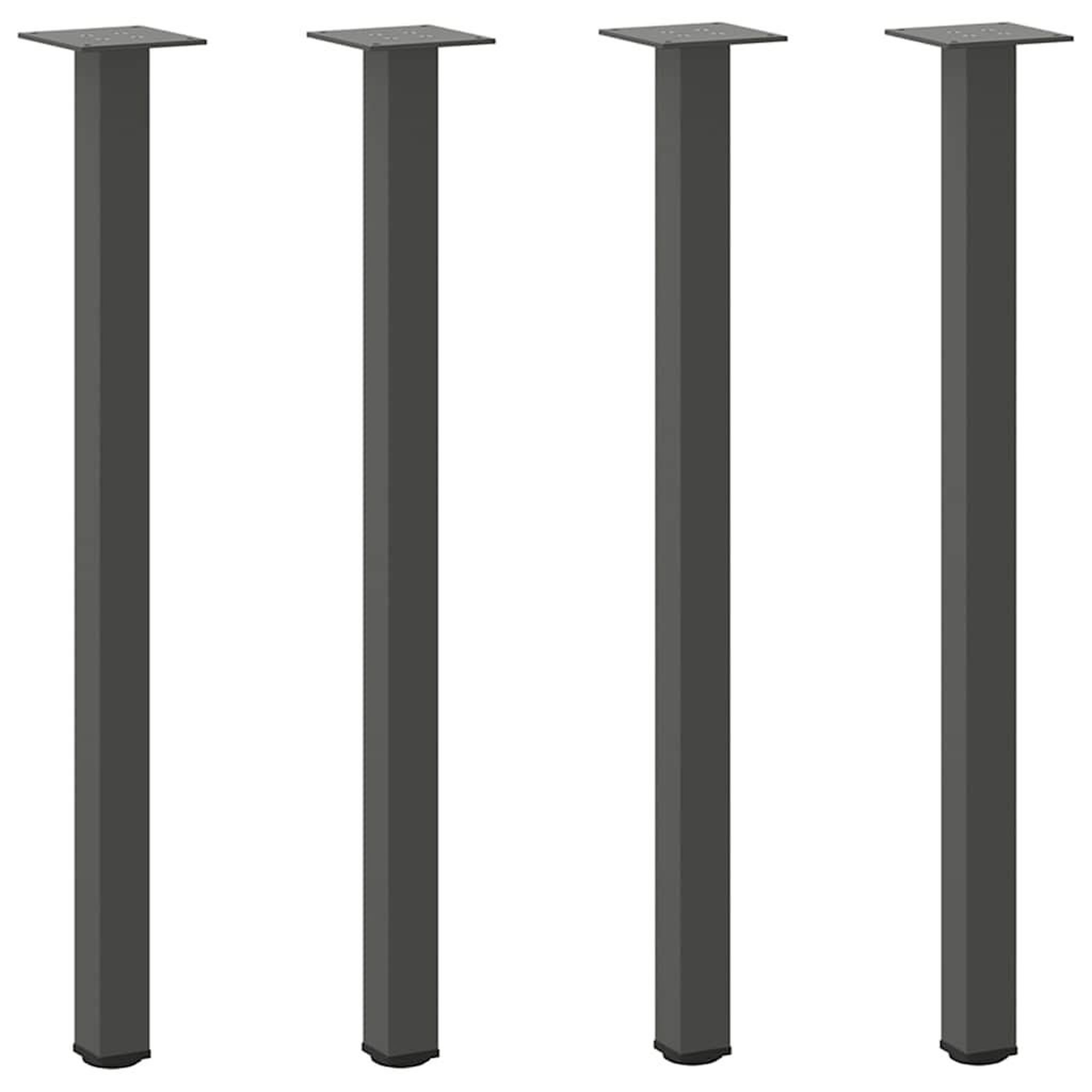Voir la diapositive 2 : VIDAXL Pieds de table basse 4 pcs anthracite 72-74 cm acier